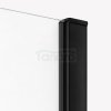 NEW TRENDY Kabina prysznicowa drzwi podwójne przesuwne PRIME BLACK 90x120 D-0314A/D-0321A